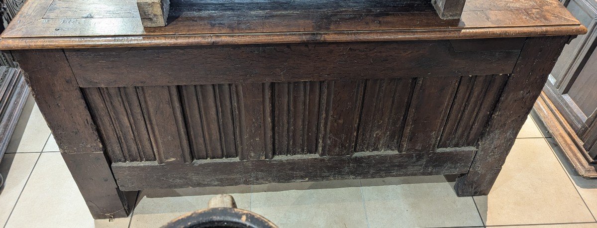 Large Gothic Chest - 15th Century - Decorated On 4 Sides - Middle Ages Furniture-photo-4