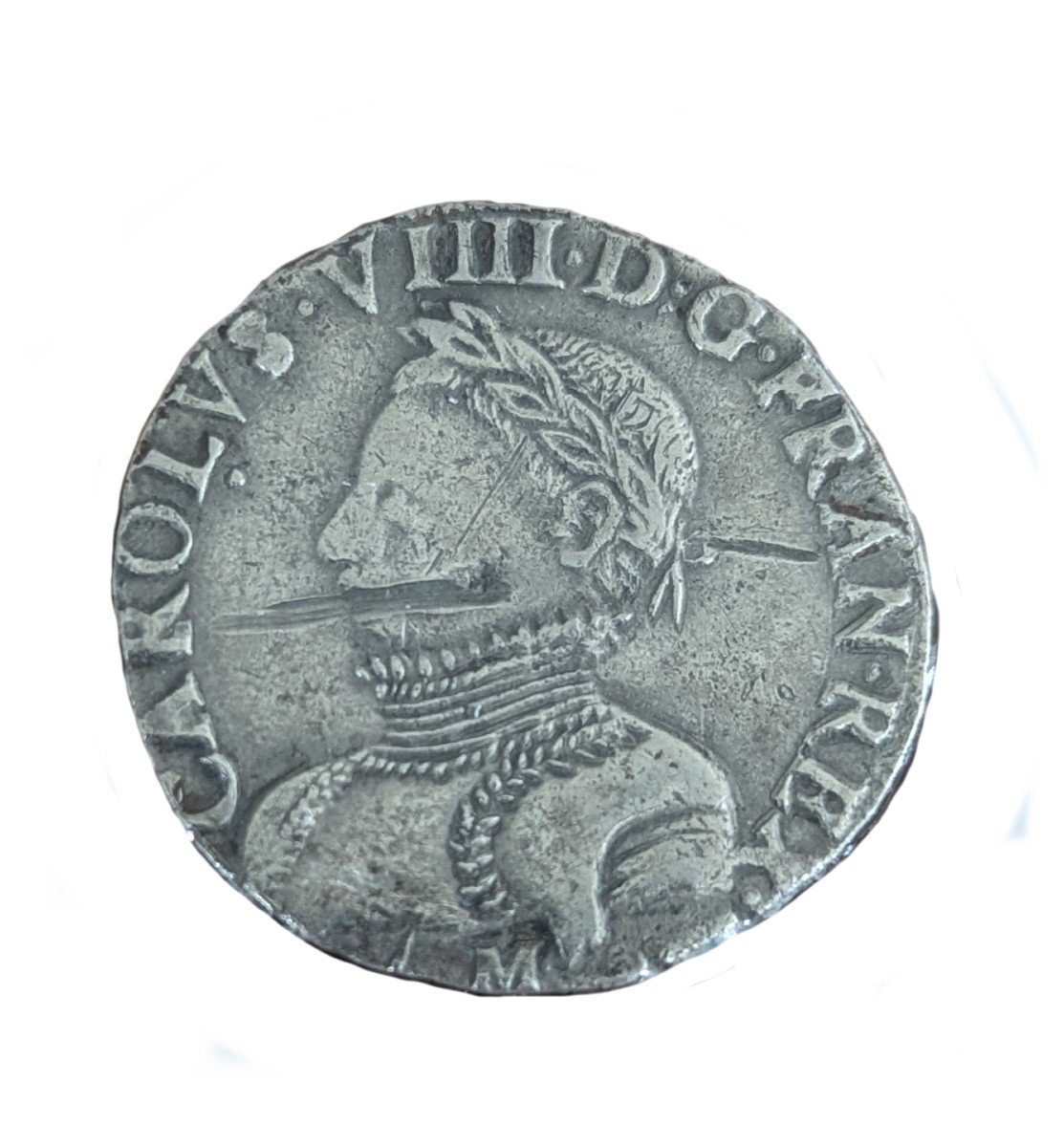 Monnaie En Argent - Teston Charles IX - 1565 - Toulouse-photo-2