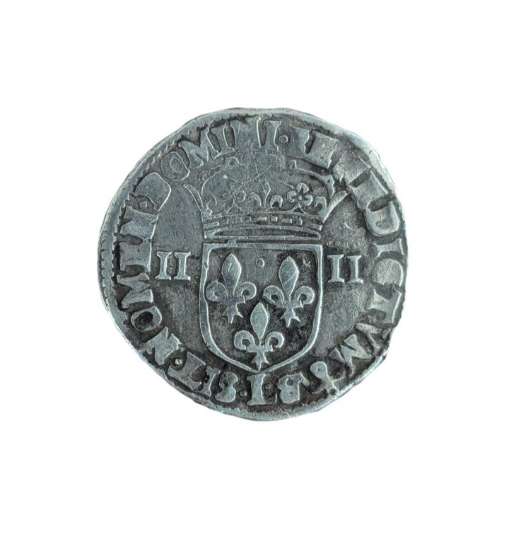 Silver Coin - 1/4 écu With The Cross Of Louis XIII - 1629 - Bayonne-photo-2