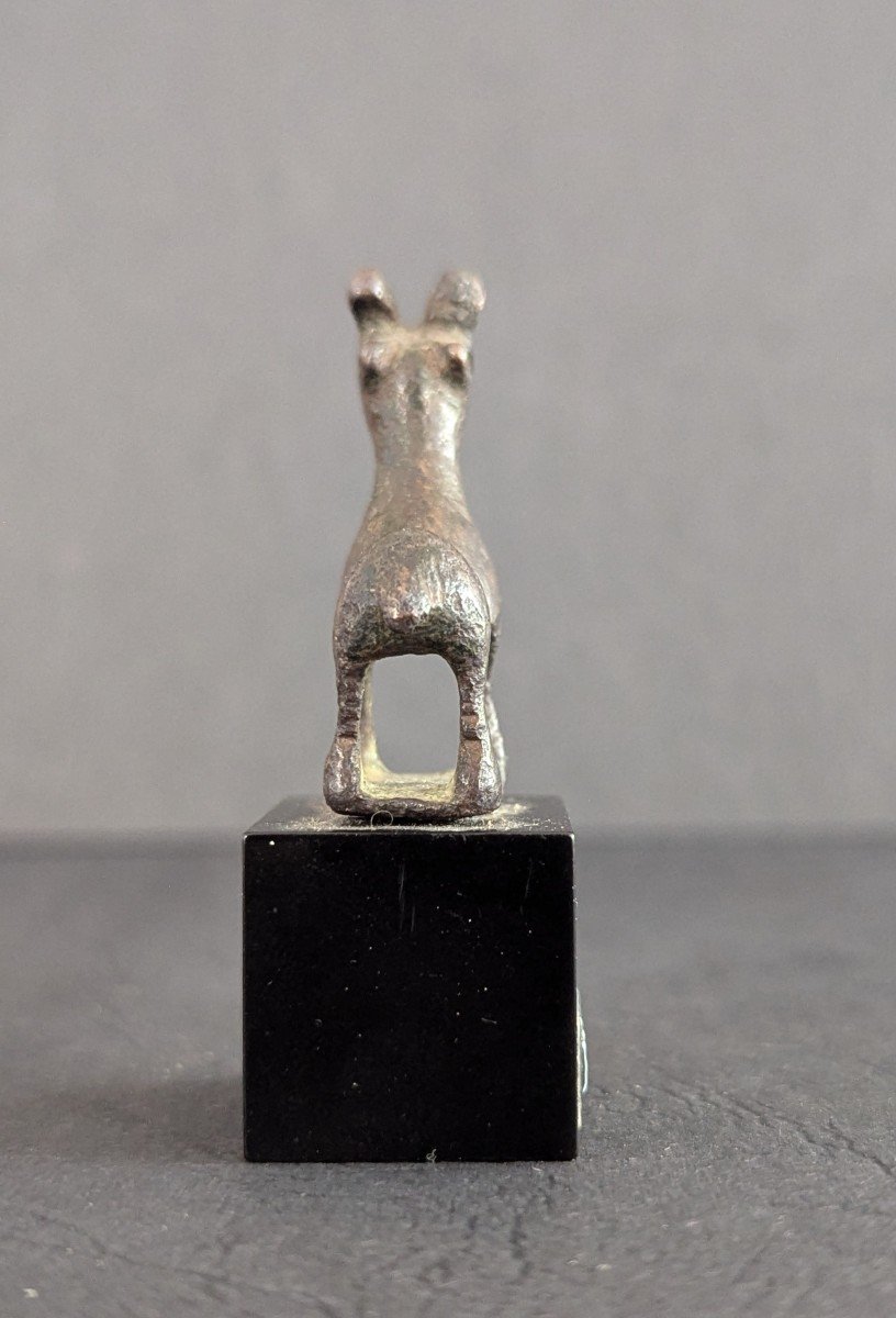 Very Rare Bronze Ram From The Gallo-roman Period - Old Collection - Gallic Antiquity-photo-4