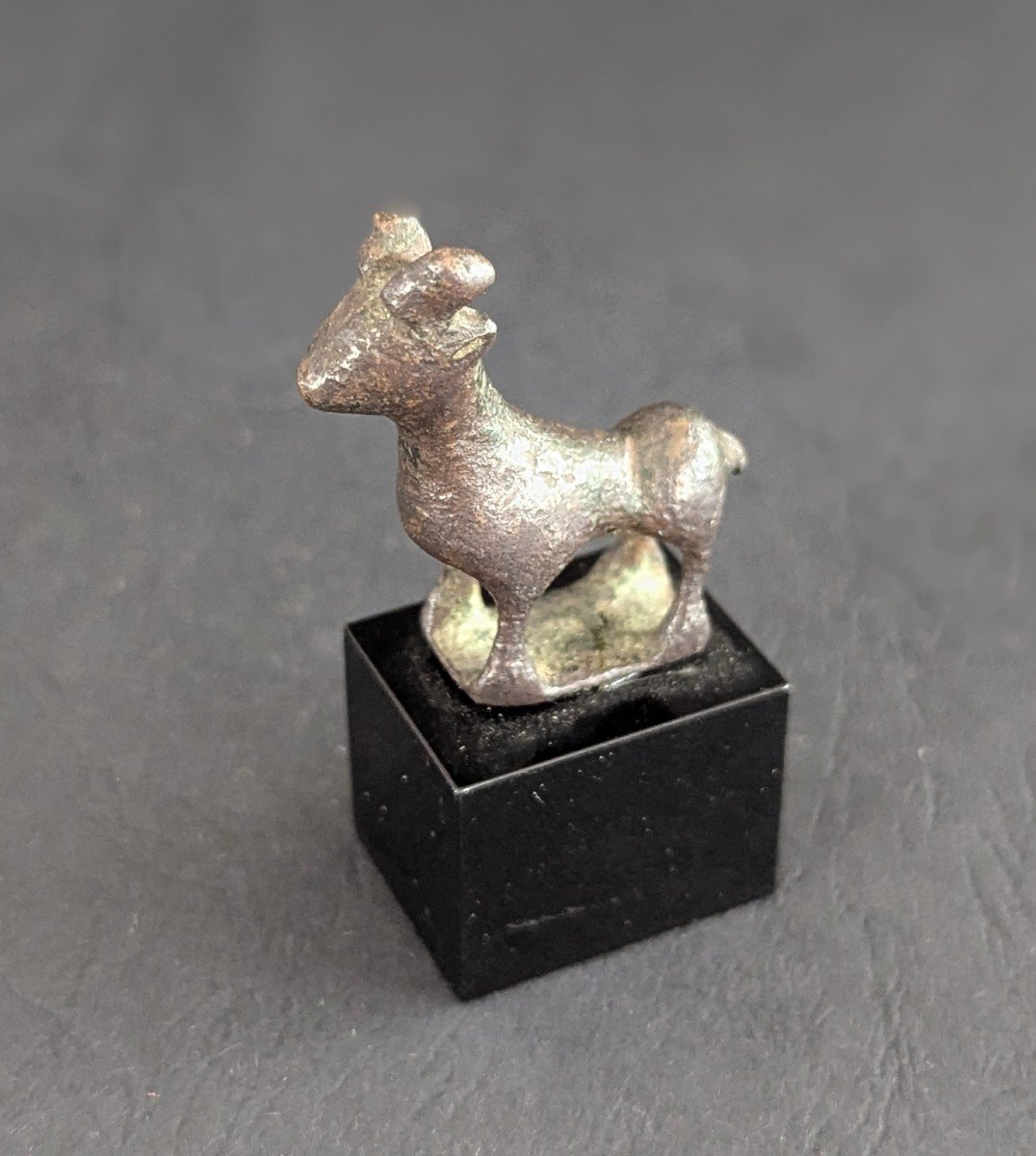 Very Rare Bronze Ram From The Gallo-roman Period - Old Collection - Gallic Antiquity-photo-5