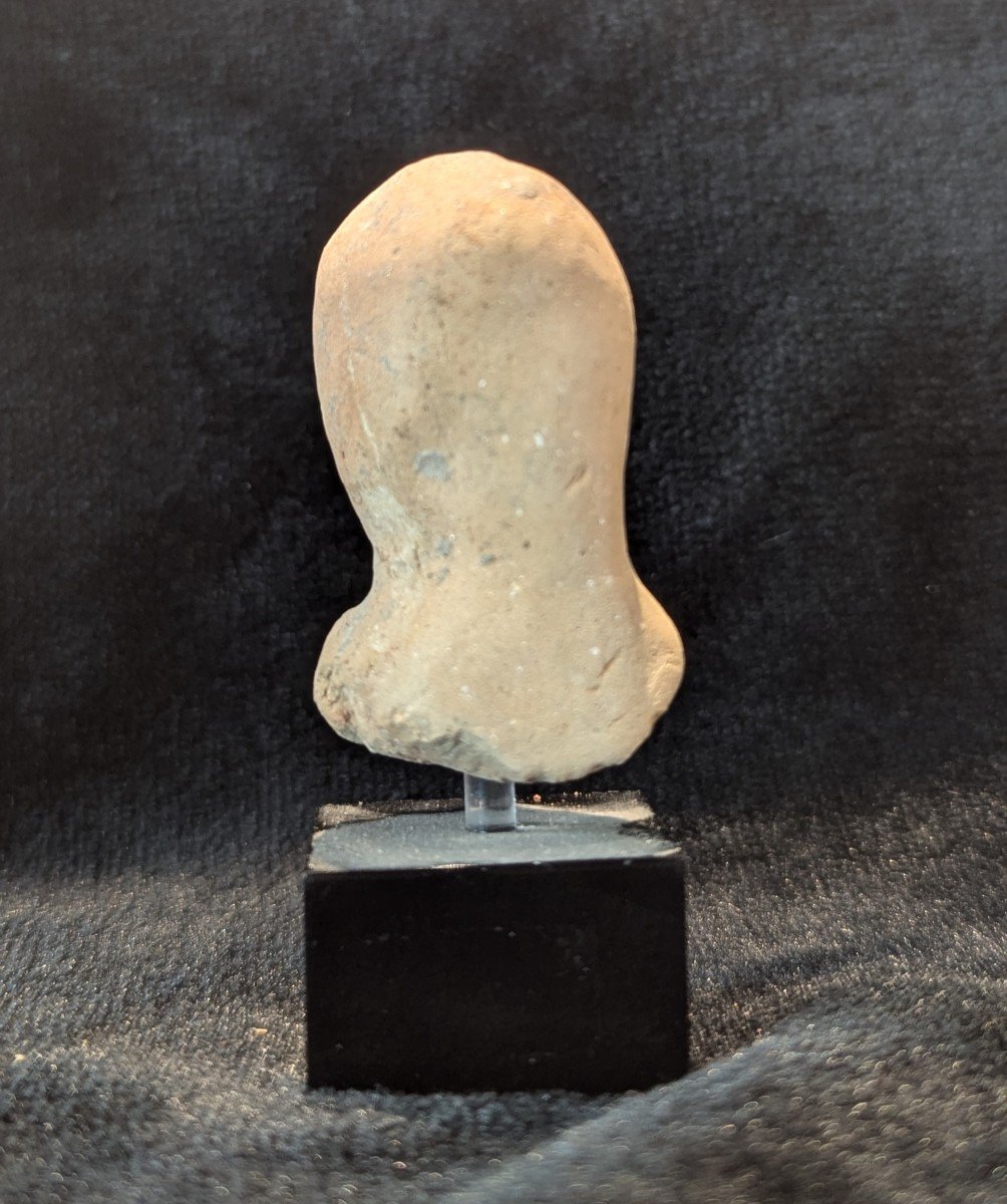 Tête En Terre Cuite Romaine - Ex-voto - Femme Voilée - Archéologie-photo-4