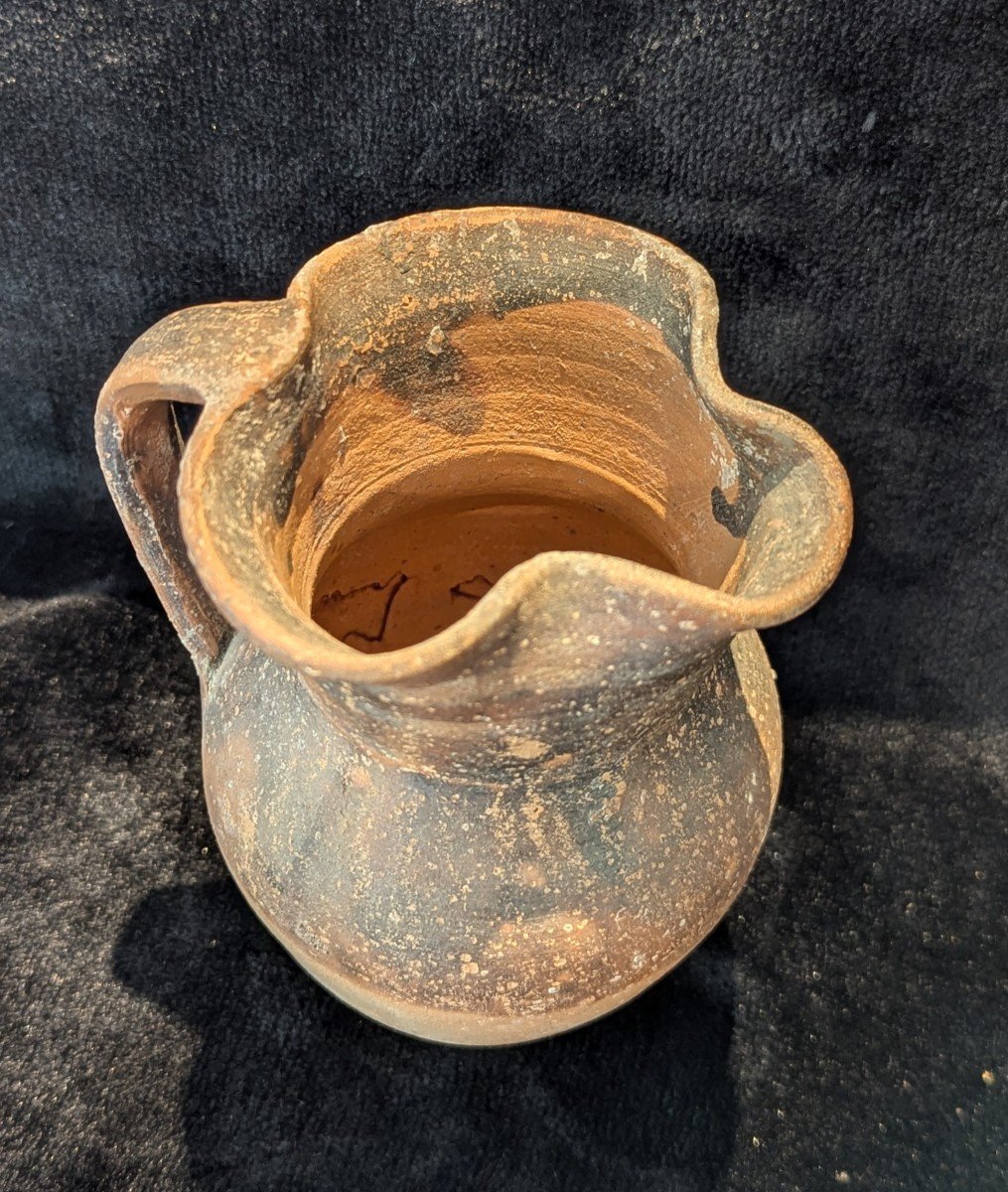 Cruche Oenochoé En Terre Cuite - Chypre - Âge du Bronze - Archéologie-photo-3