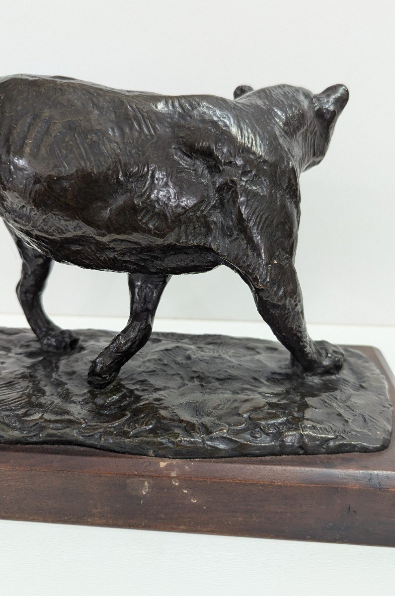 Bronze De Roger Godchaux - Lionne Se Tournant – Cire Perdue – Fonte Susse  Frères-photo-8