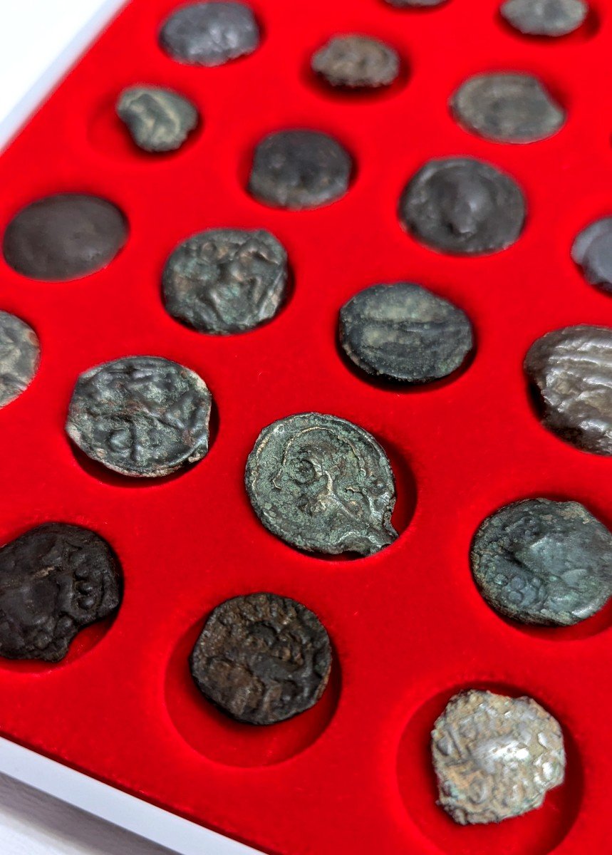 Collection Of 38 Gallic Coins – Gossip – Numismatics-photo-2