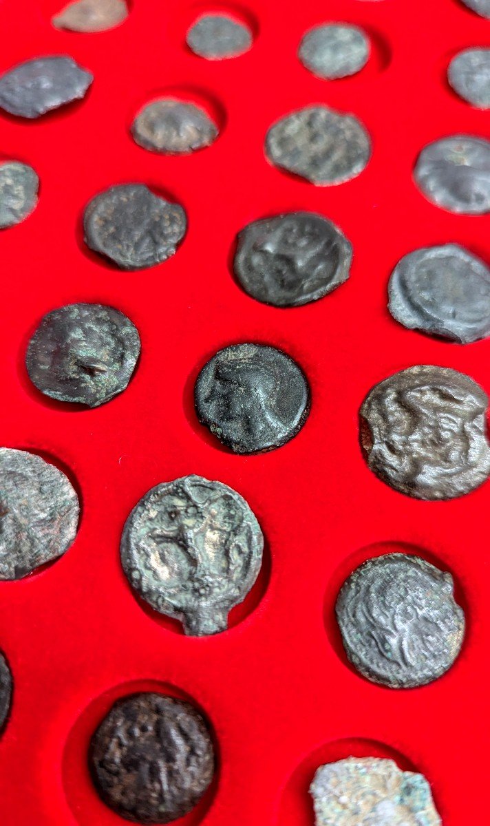 Collection Of 38 Gallic Coins – Gossip – Numismatics-photo-2