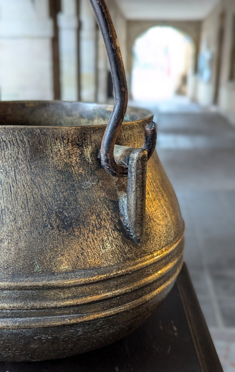 Bronze Oule – Dated 1618 – Cauldron – 17th Century – Early Period-photo-2