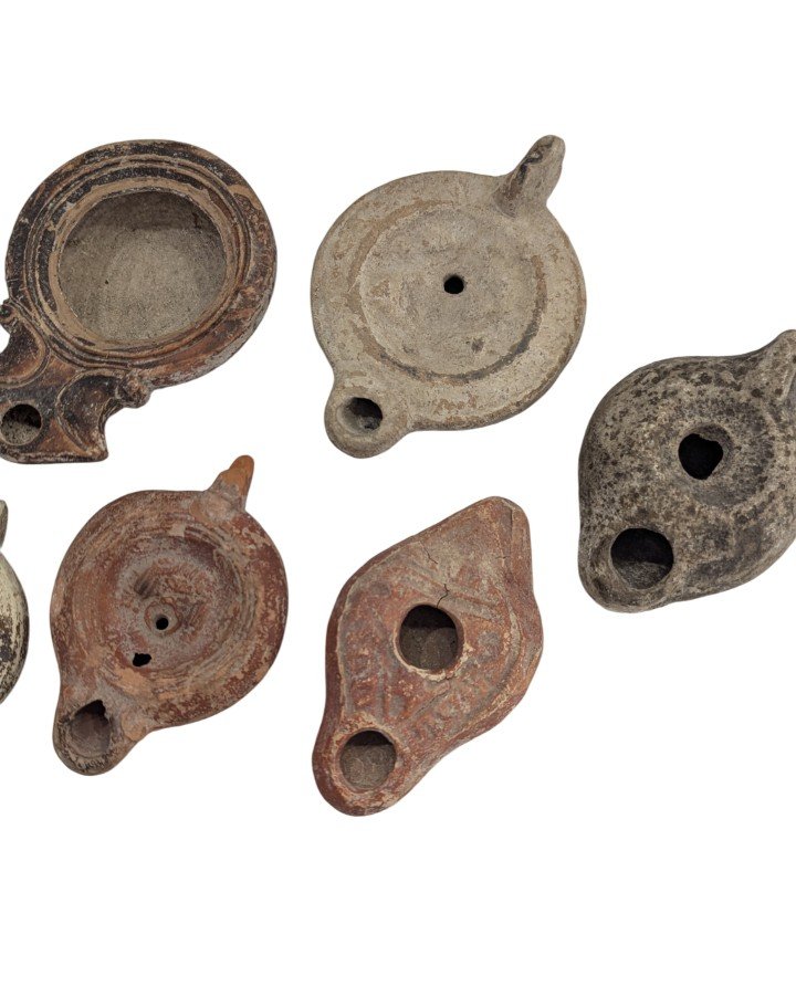 Lot Of 10 Roman Oil Lamps - Collection - Archaeology - Christmas Gift -photo-3