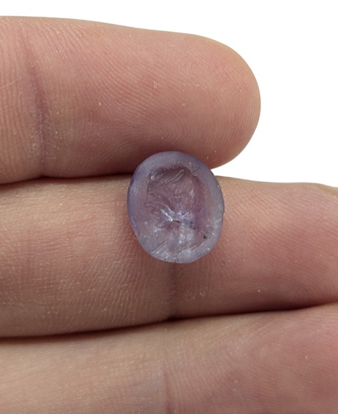 Amethyst Intaglio – Profile Of A Man – Roman Period-photo-1