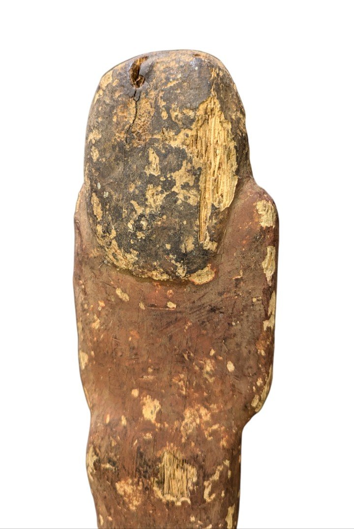 Grand Serviteur Momiforme - Oushebti En Bois – 35cm De Hauteur – Archéologie égypte-photo-3