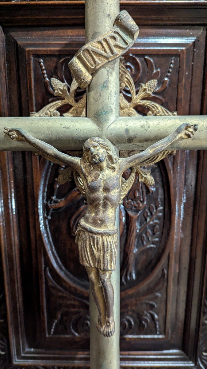 Processional Cross - Bronze - 19th Century - 61cm-photo-4