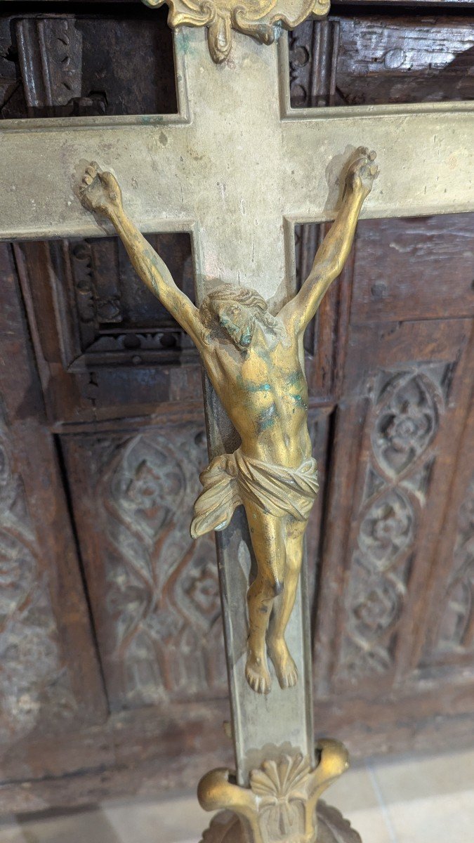 Large Processional Cross - 19th Century -photo-2