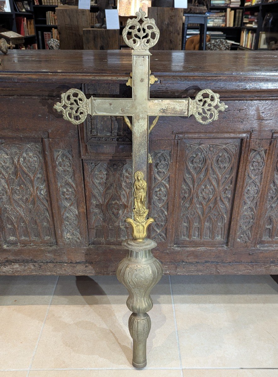 Large Processional Cross - 19th Century -photo-6