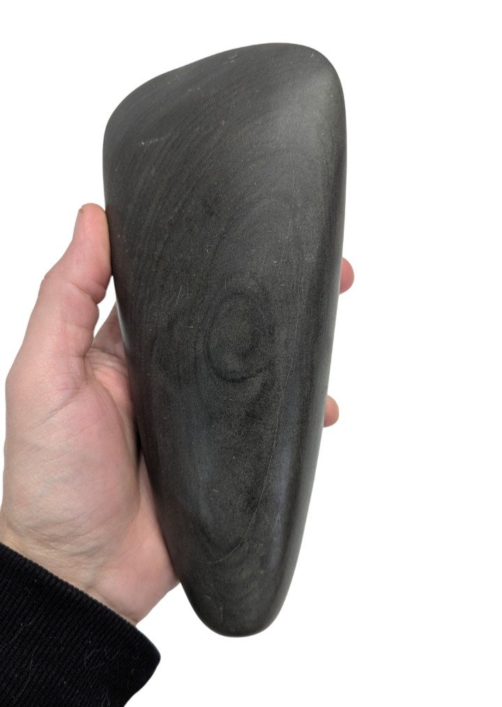 Large Polished Green Stone Axe - Taino Culture - Pre-columbian West Indies - 1000-1492-photo-2