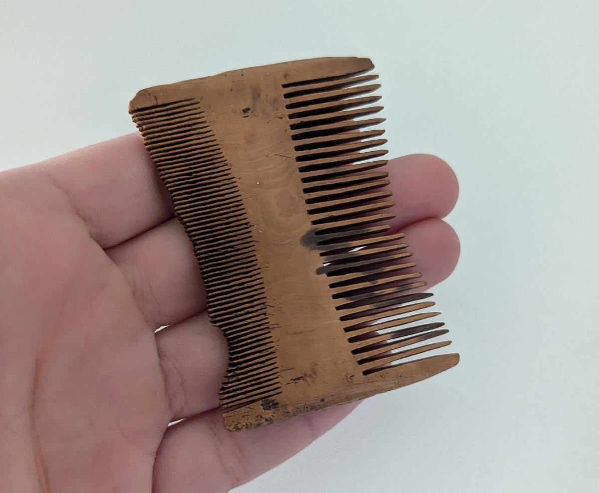 Double Wooden Comb – Late Egyptian Period – Archaeology -photo-3