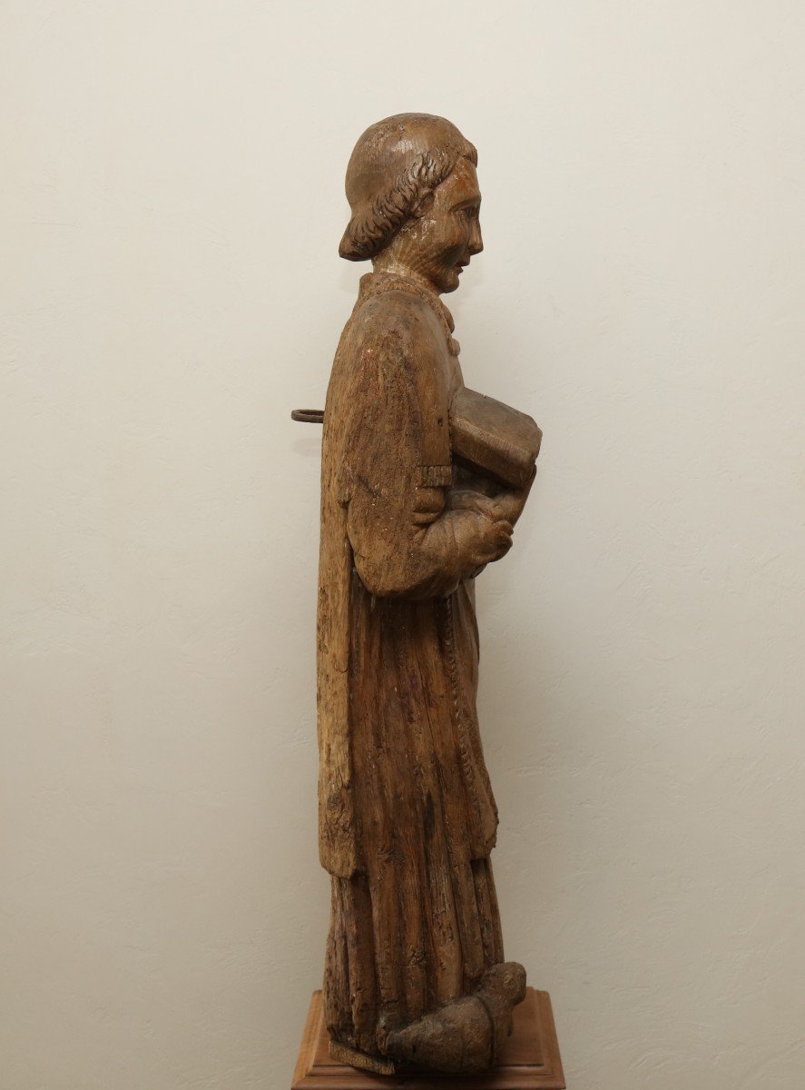 Large 16th Century Statue Of Saint-etienne-photo-4