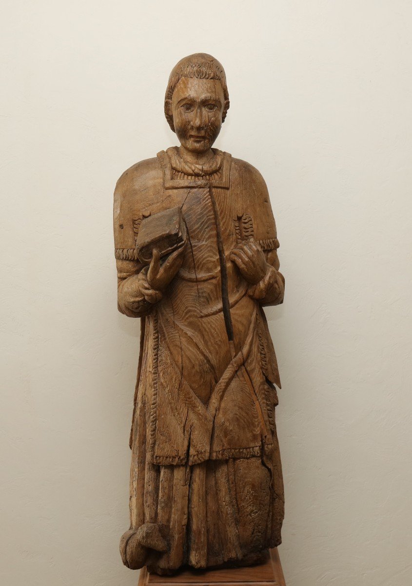 Large 16th Century Statue Of Saint-etienne