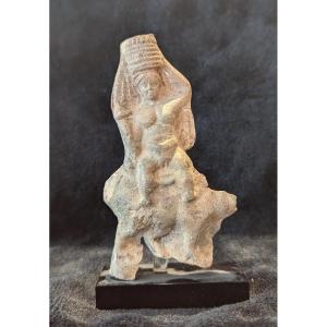 Statuette Représentant Baubo Sur Son Sanglier - Art Greco-romain - Égypte