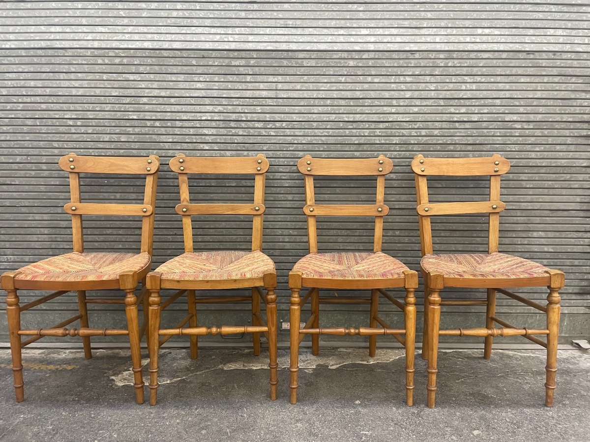 Suite Of 4 Chairs Around 1910-photo-2