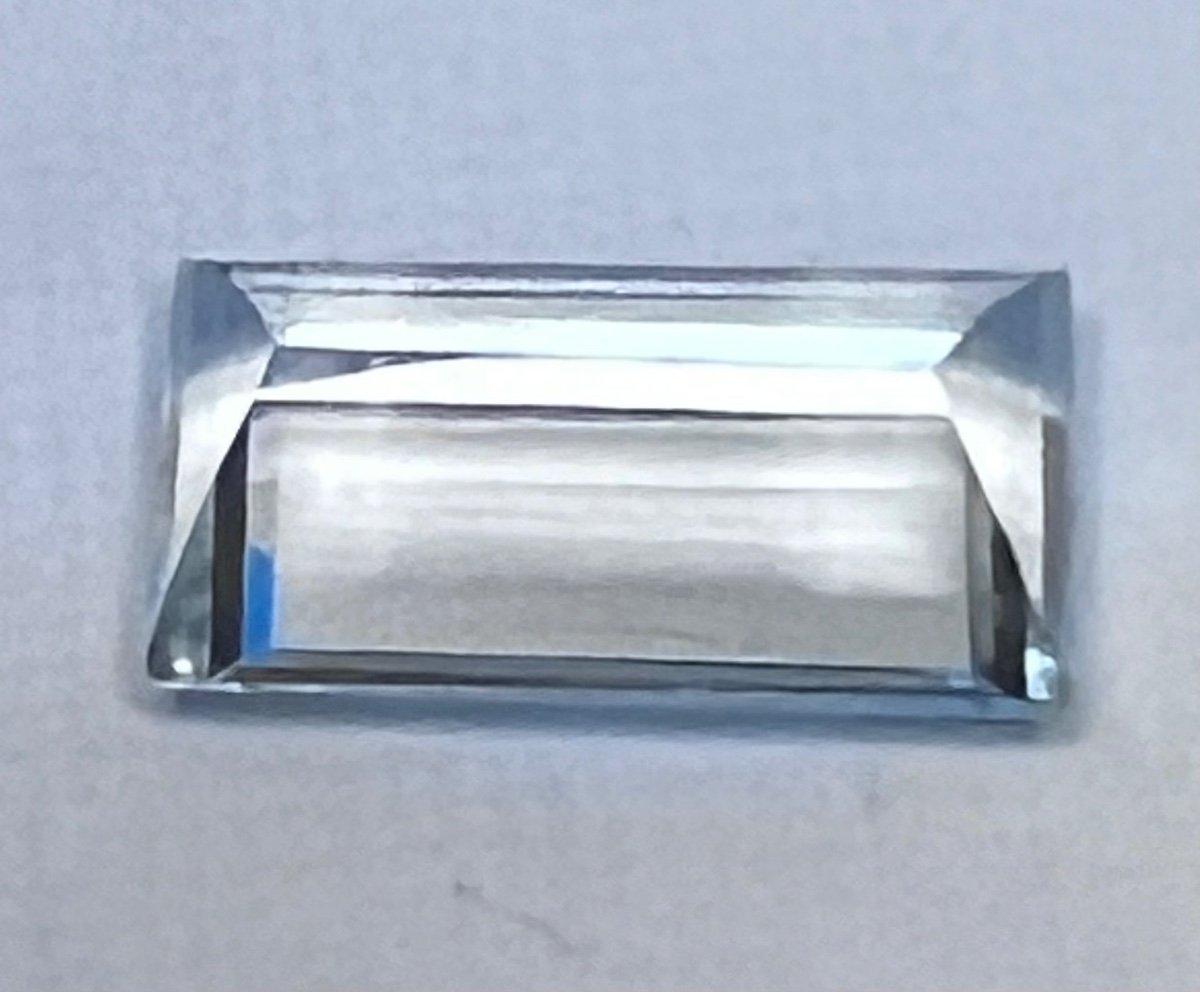 Semi Precious Stone Aquamarine Emerald Cut 6.54 Ct-photo-3