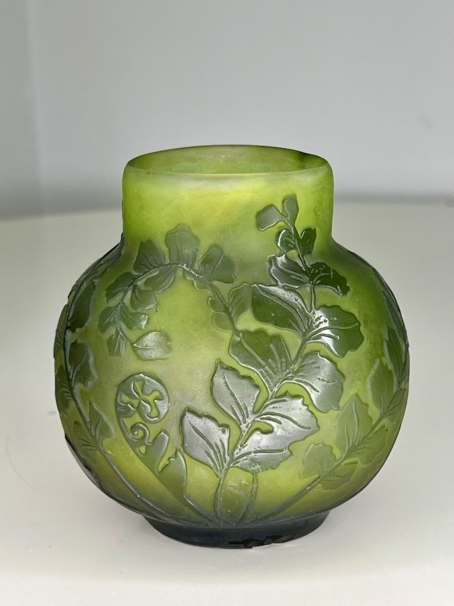 Art Deco Galle Glass Paste Vase (daum Legras Muller) Art Deco