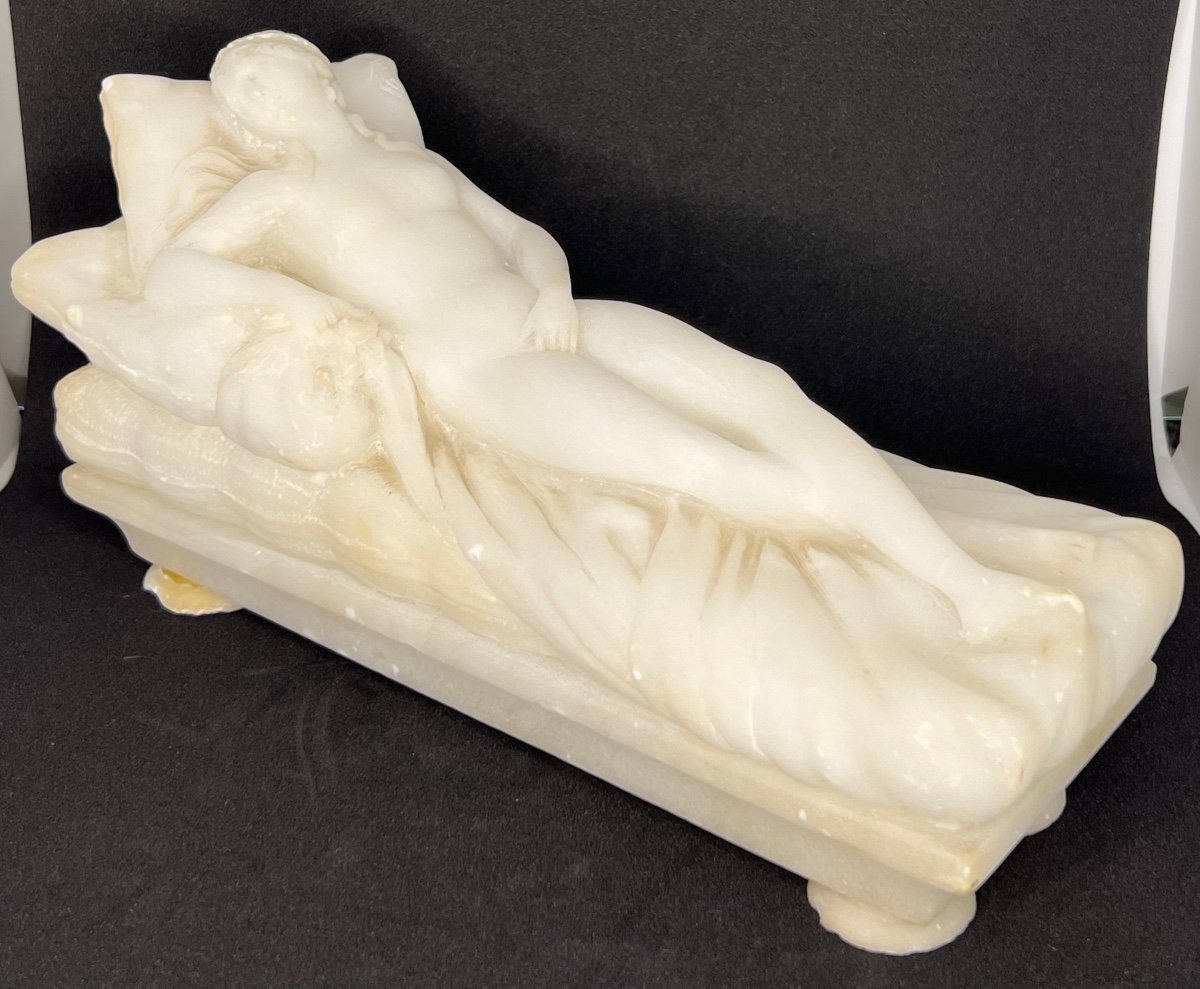 Subject Sculpture Alabaster Orpheus Circa 1900-photo-2