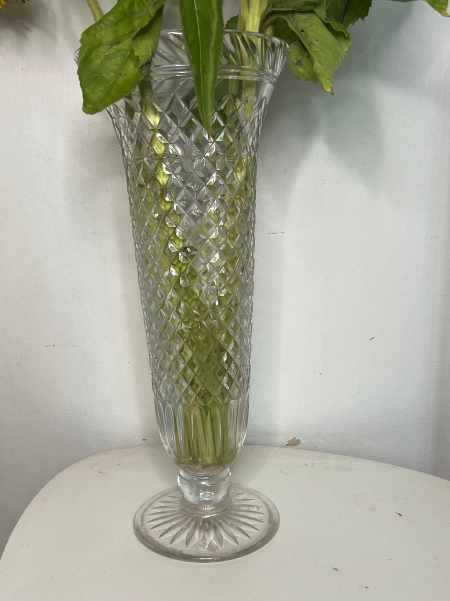 Tres Grand Vase En Cristal 50 Cm-photo-3