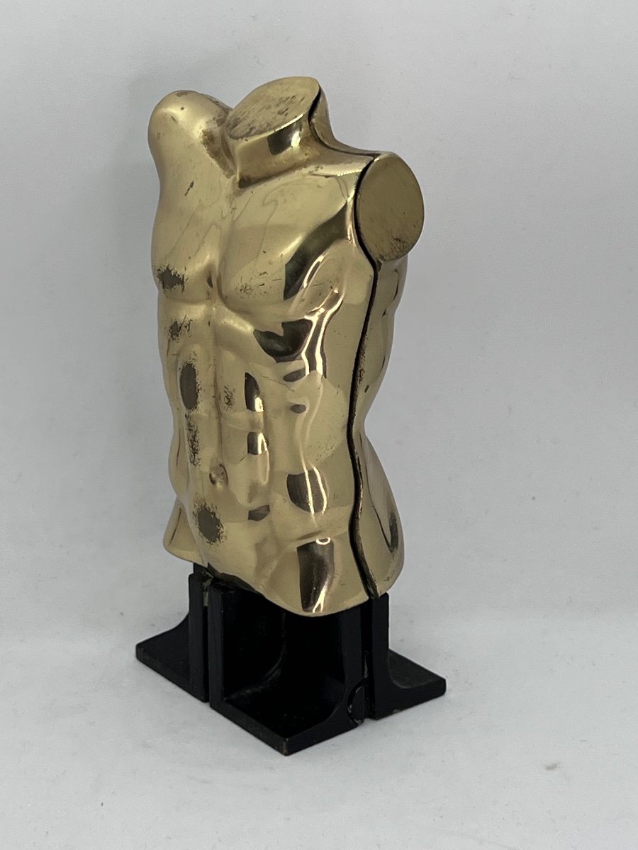 Berrocal Bronze Sculpture Male Torso Edition Artcurial-photo-2