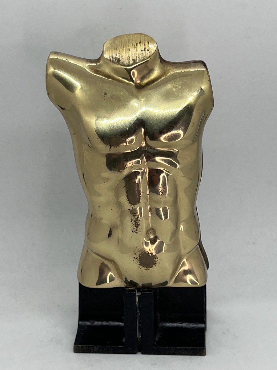 Berrocal Bronze Sculpture Male Torso Edition Artcurial