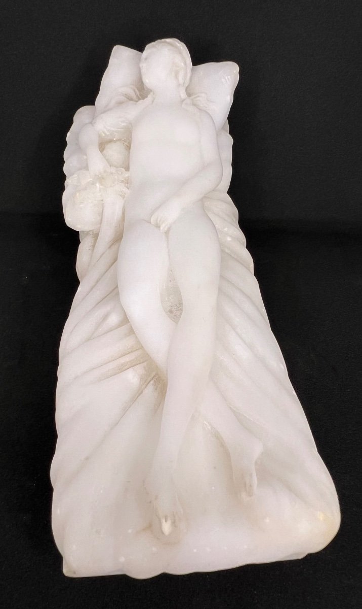 Sujet Sculpture Albâtre Orphée Vers 1900