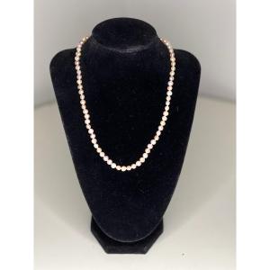 Collier Perles De Culture 45 Cm Fermoir Or 750 °/°°