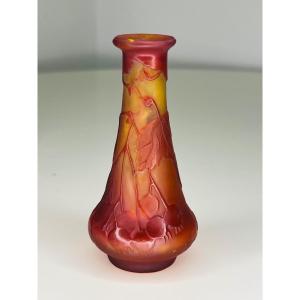 Pretty Vase Glass Paste Galle Glass Paste