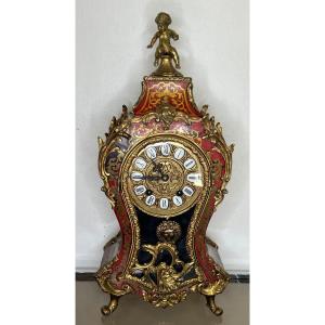 Grand Cartel Boulle Style Louis XV 42 Cm Pendule Clock Uhre