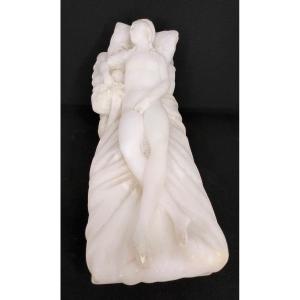 Sujet Sculpture Albâtre Orphée Vers 1900