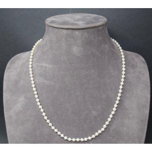 Collier 92 Perles De Culture  Fermoir Or 18k 53cm