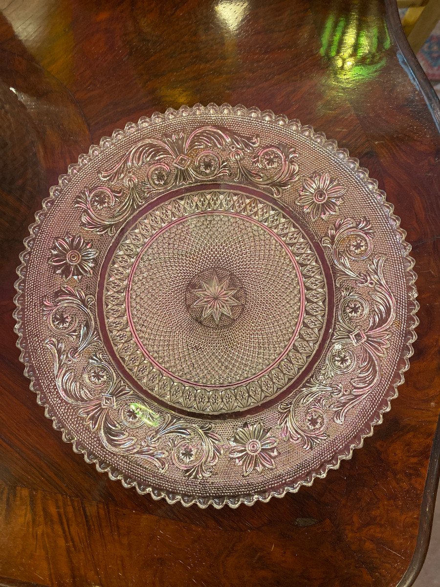 Vintage crystal dessert on sale plates