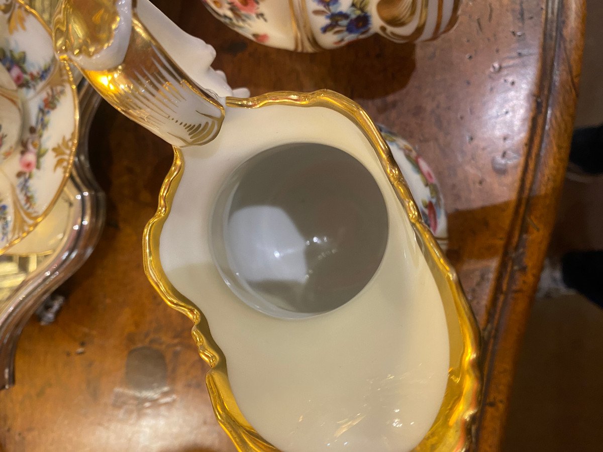 Magnificent, Very Colorful Old Paris Tea Service-photo-4