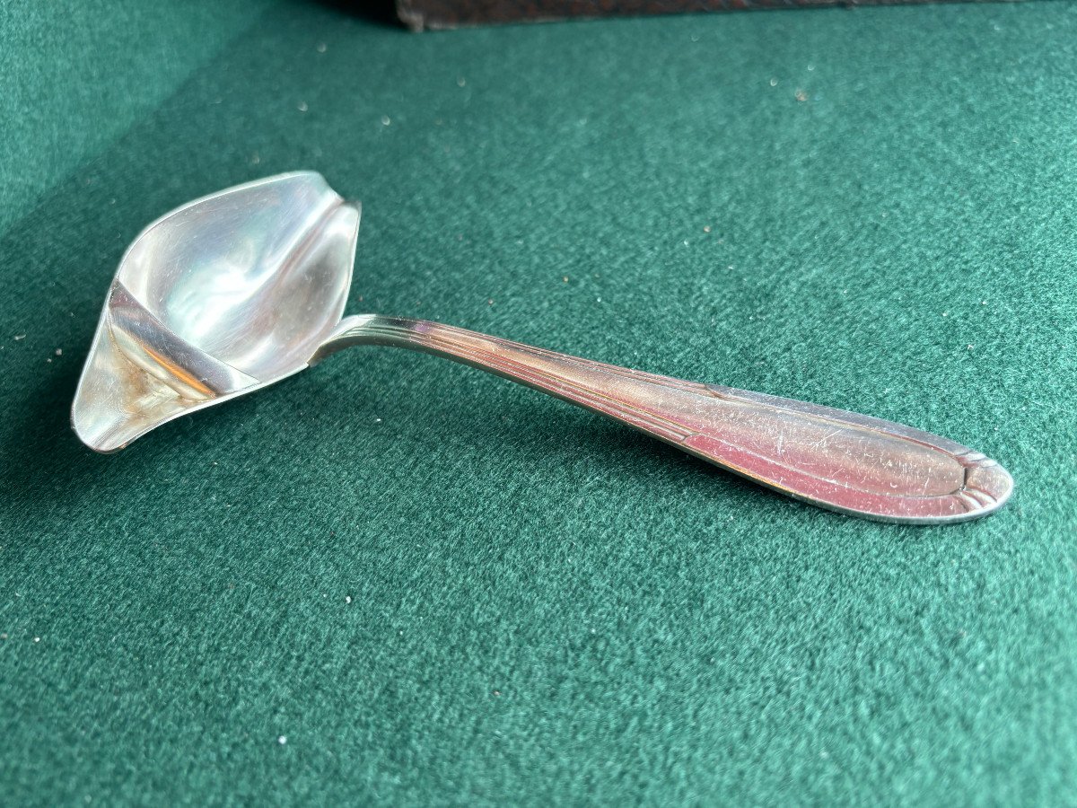 Lean Fat Sauce Spoon In Silver Metal