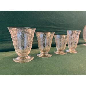 Service Baccarat Michelangelo, Verres, Carafes Et Broc.