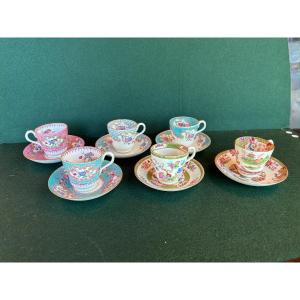 Minton And Cauldon Set Of 6  Bone China Coffee Cups