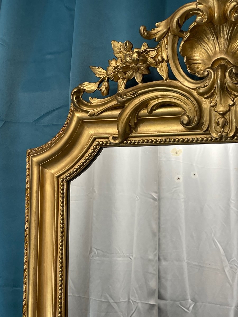 Mirror 150x84 Cm XIXth Napoleon III, Very Good Condition-photo-1