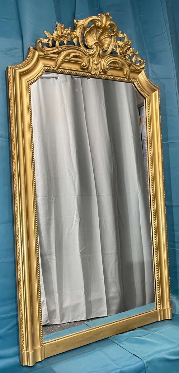 Mirror 150x84 Cm XIXth Napoleon III, Very Good Condition-photo-6