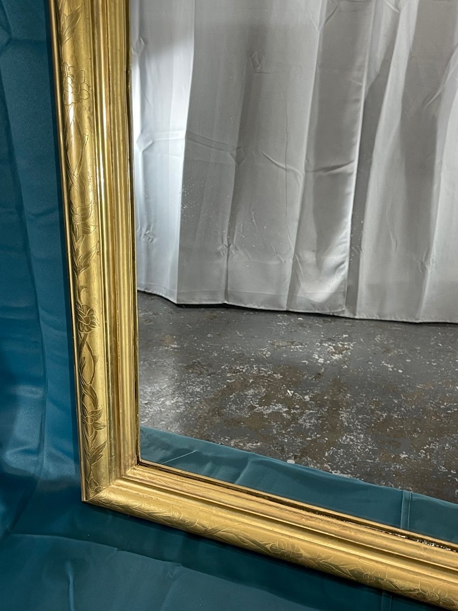 Grand Miroir Ancien H 158 X 86cm époque Louis Philippe -photo-1