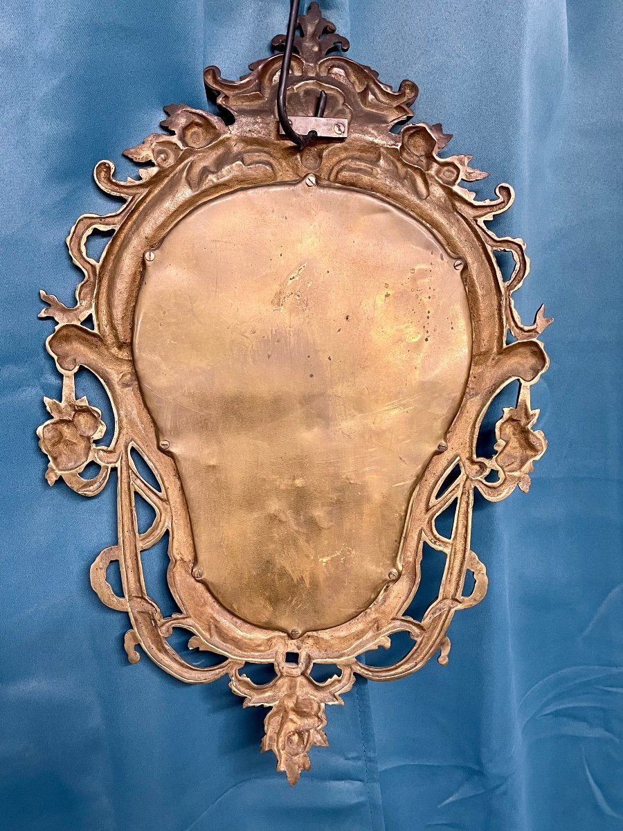 Bronze Mirror Napoleon III Period High 52.5 X 33 -photo-3