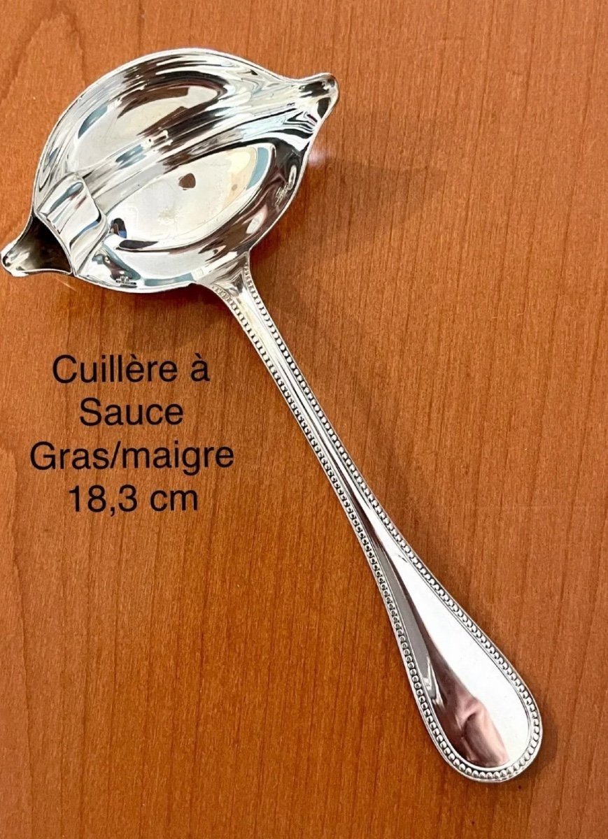 Christofle Perles, Sauce Spoon, Serving Cutlery -photo-2