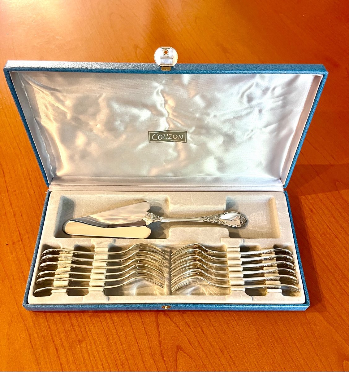 Christofle Marly, Dessert Service: Cake Forks, Cake Server -photo-8