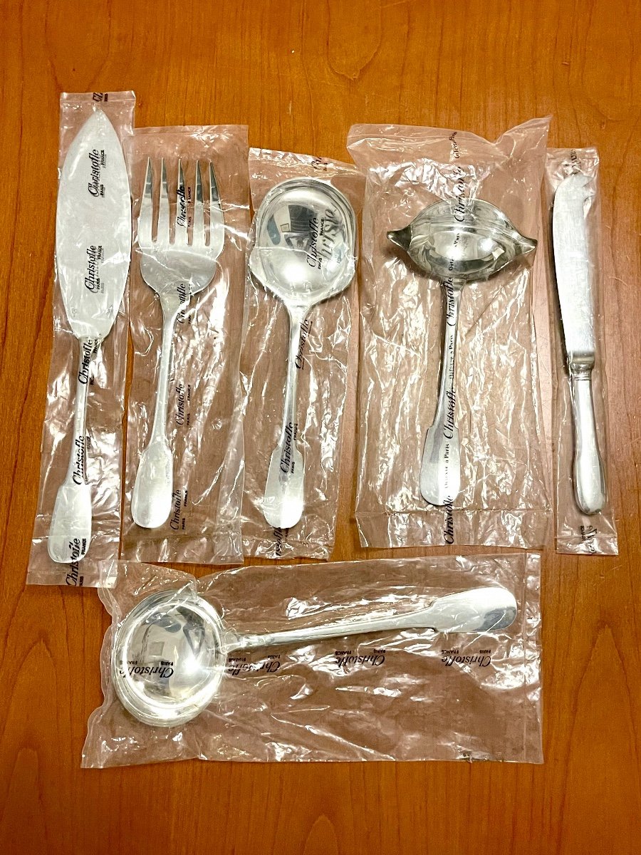 Christofle Cluny, Serving Cutlery, Fish, Potato, Sauce, Cream New 