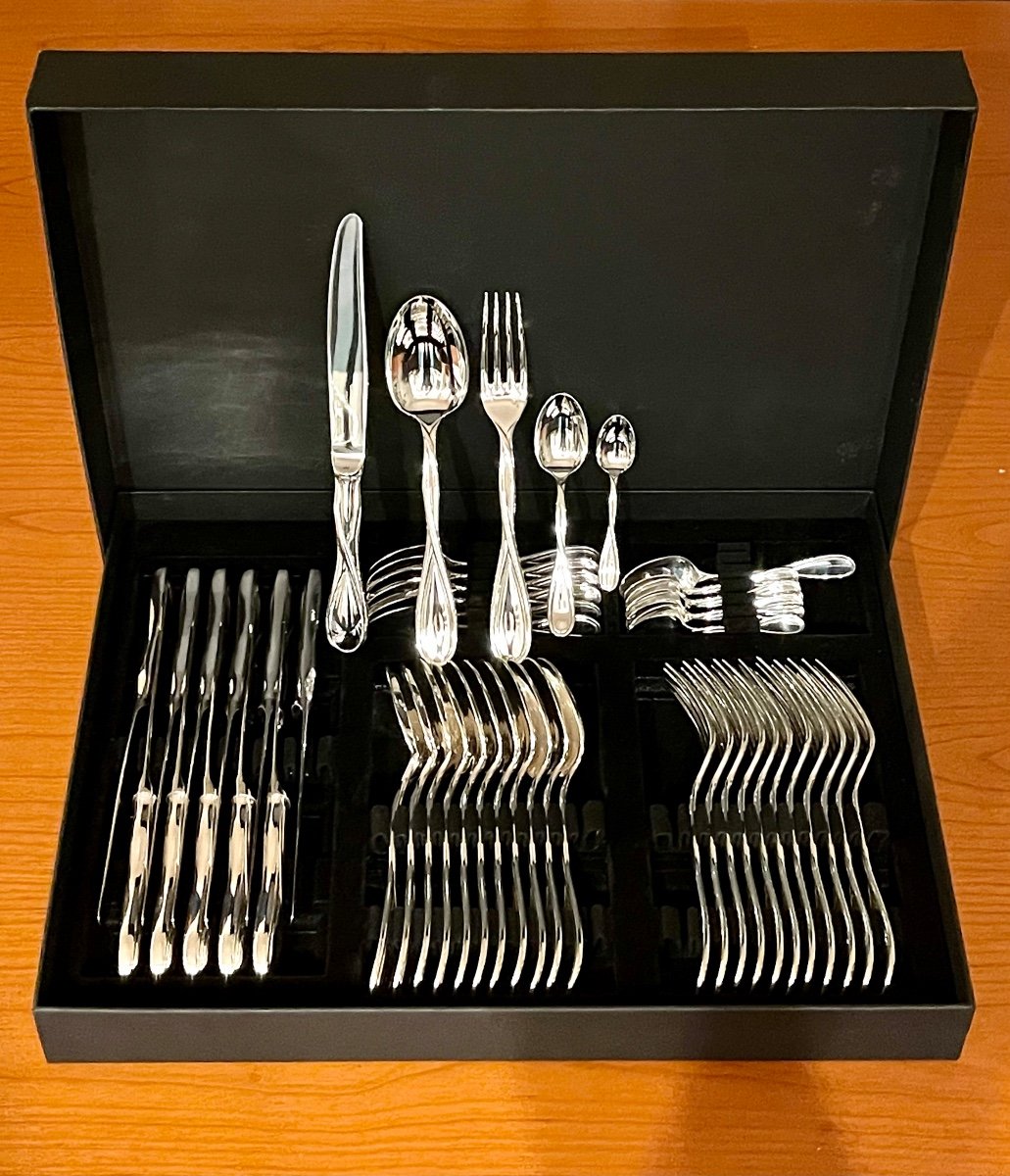 Christofle Galéa, 52-piece Cutlery Set, Very Good Condition -photo-2