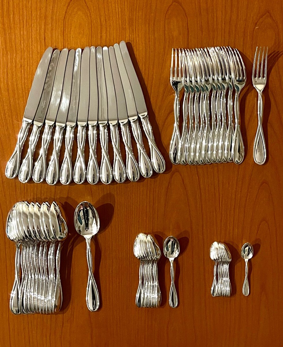 Christofle Galéa, 52-piece Cutlery Set, Very Good Condition -photo-3