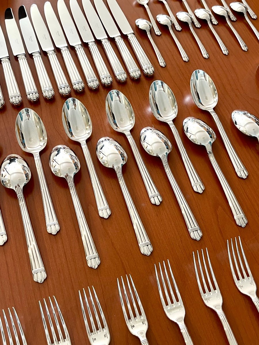 Christofle Aria, 49-piece Cutlery Set, Excellent Condition -photo-1